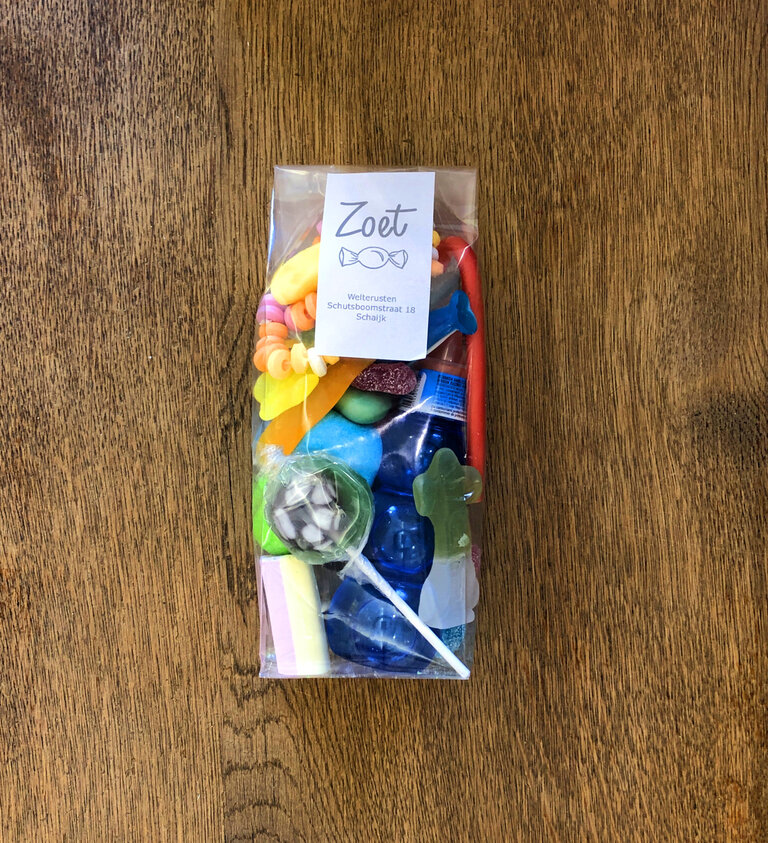 Zoet Snoepmix blauw M