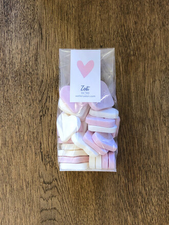 Zoet Reuze Vruchtenharten roze/wit