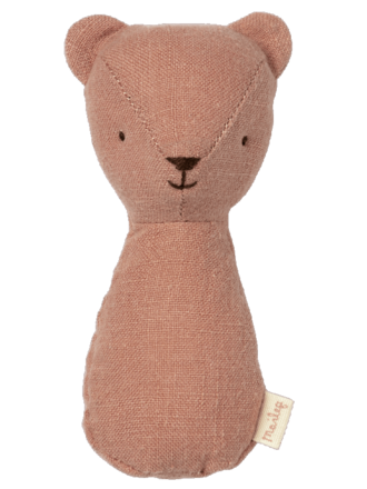 Maileg Teddy rattle  Old rose