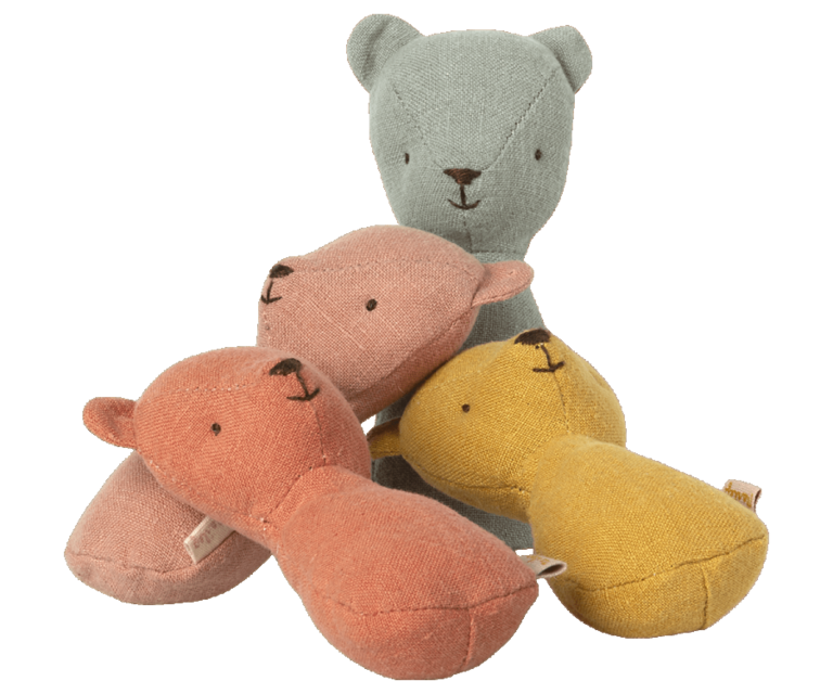 Maileg Teddy rattle  Old rose