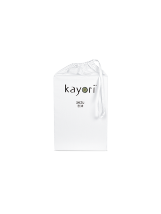 Kayori Hoeslaken Shizu Katoen-perkal Wit