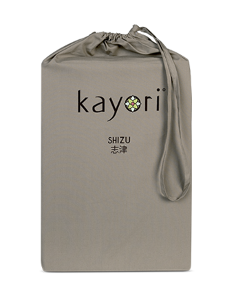 Kayori Hoeslaken Shizu Katoen-perkal Taupe