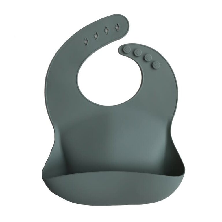 Mushie SILICONE BIB - Cambridge Bleu