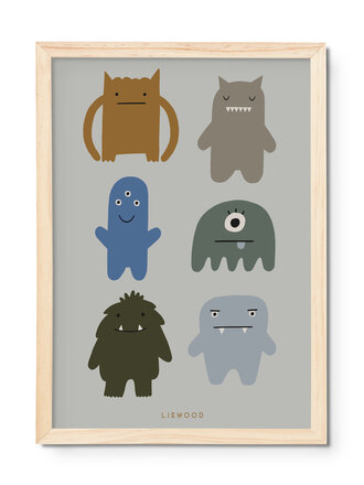 Liewood Liewood Beverly poster Monster/Mist