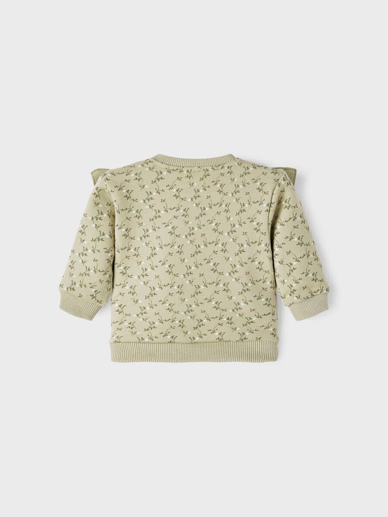 Lil' Atelier Selma loose sweater Moss Gray