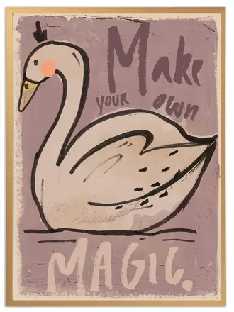 Studioloco Studio loco Poster Magic Swan 50 x 70 cm
