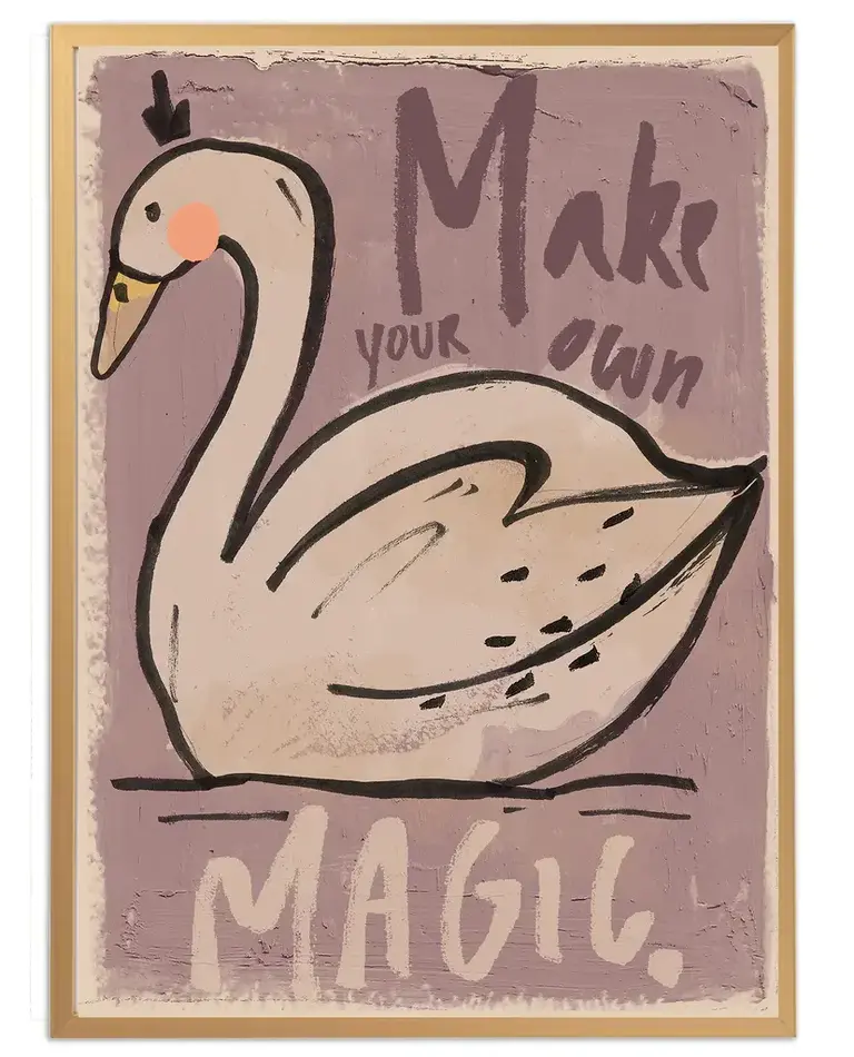 Studioloco Poster Magic Swan 50 x 70 cm