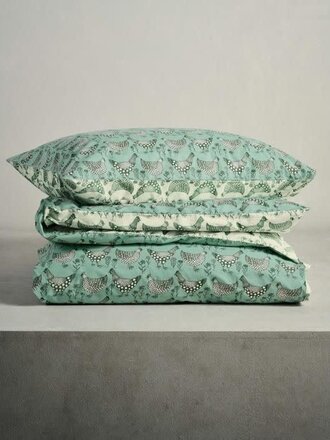 Essenza Chicken Run Duvet Cover Turquoise