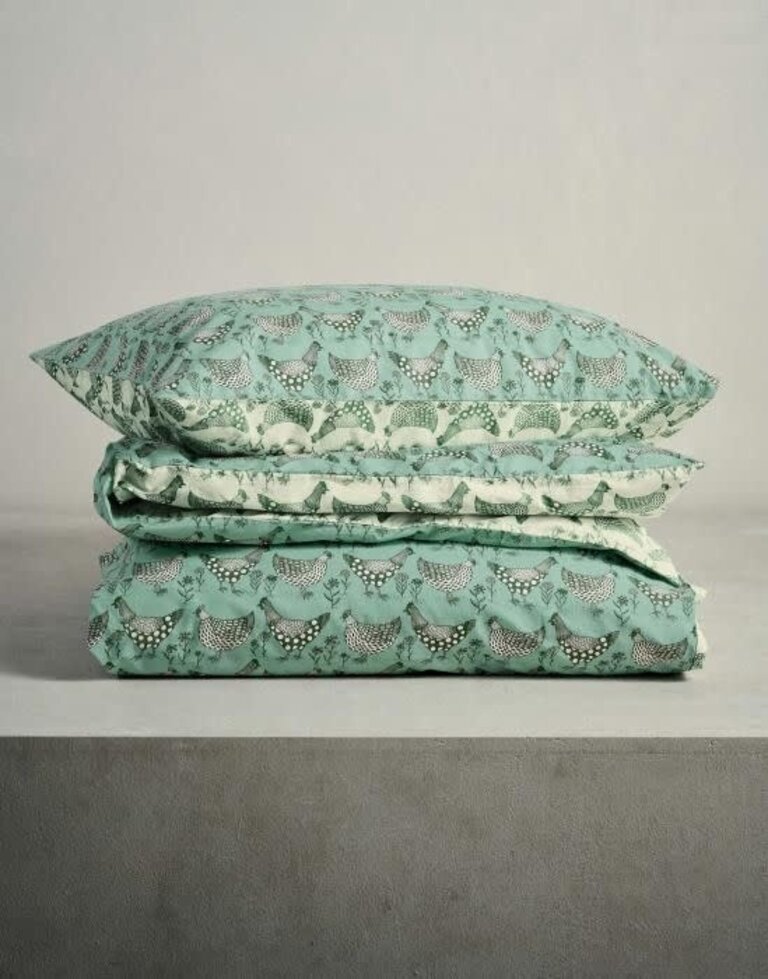 Essenza Chicken Run Duvet Cover Turquoise