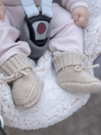 Lodger Slipper Merino Wool Beige