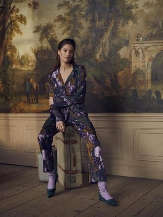 Essenza Mare Leila Trousers Long forest green