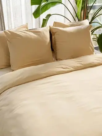 Kayori Dekbedovertrek Rui-Peached Twill Naturel