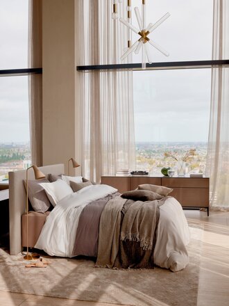 Vandyck Dekbedovertrek Home Milano Taupe Vandyck Dekbedovertrek Home Milano Taupe