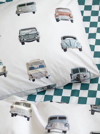 Studio Ditte Dekbedovertrek Auto Lichtgrijs