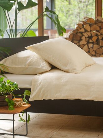 Kayori Dekbedovertrek Nani Linnen-Offwhite