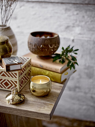 Bloomingville Scent Candle, Gold, Natural Wax