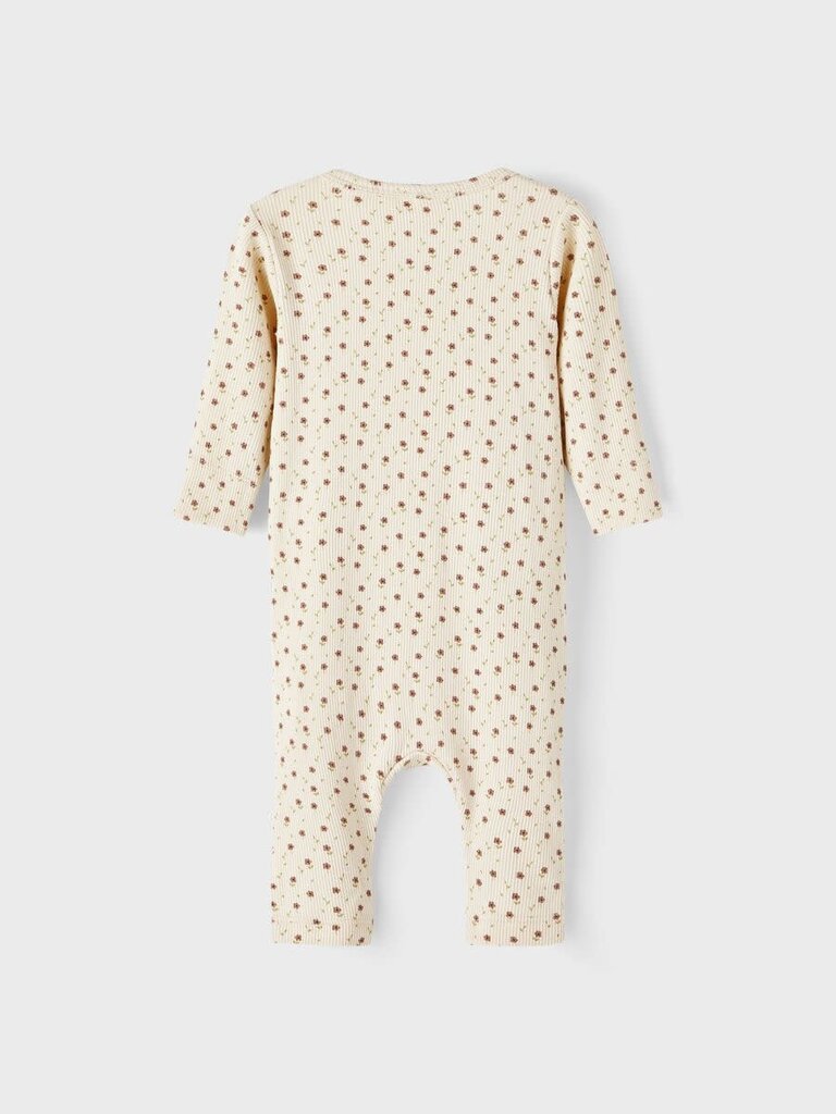 Lil' Atelier Gago LS slim suit, Fog/Flowers