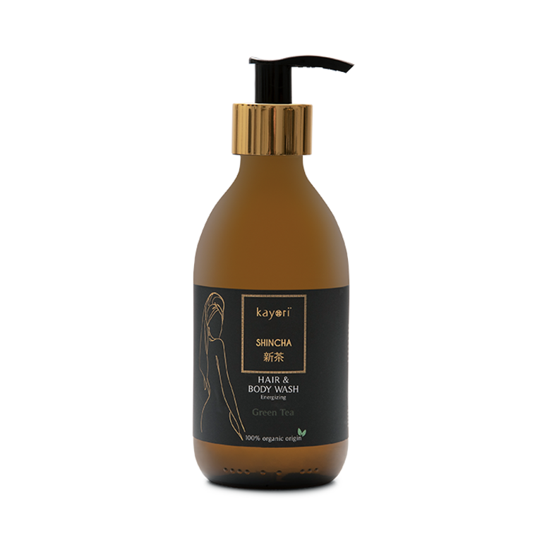 Kayori Hair & Body Wash - 250ml - Glas - Shincha