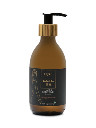 Kayori Hair & Body Wash - 250ml - Glas - Hazakura