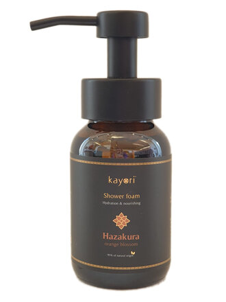 Kayori Showerfoam - 250ml - Glas - Hazakura
