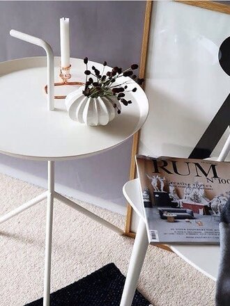 HAY DLM XL bijzettafel wit