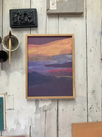 Tinystories SULTRY SKIES-Fine art print met lijst 30x40