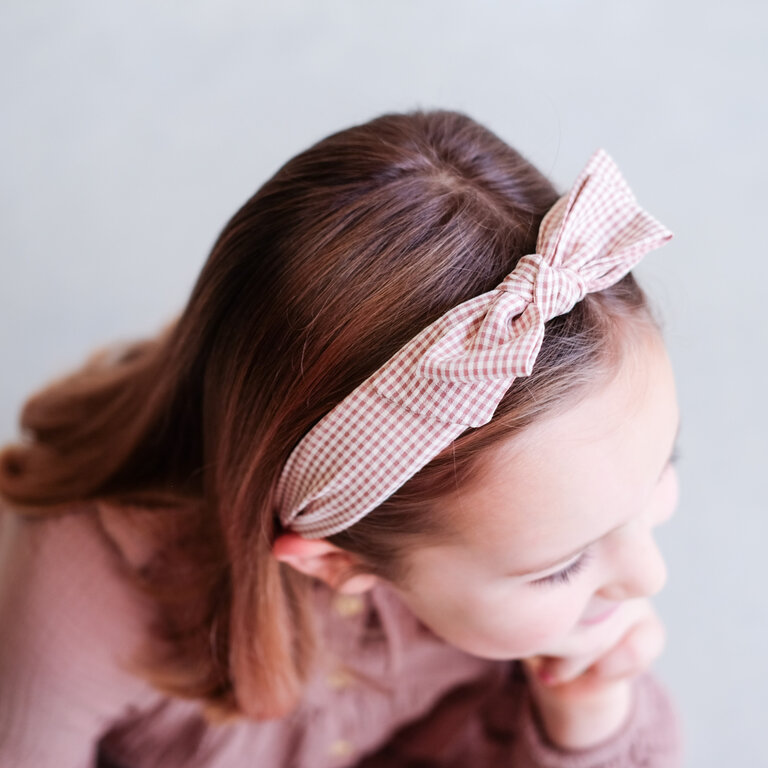 Mimi & Lula Edie bow Alice band - brown