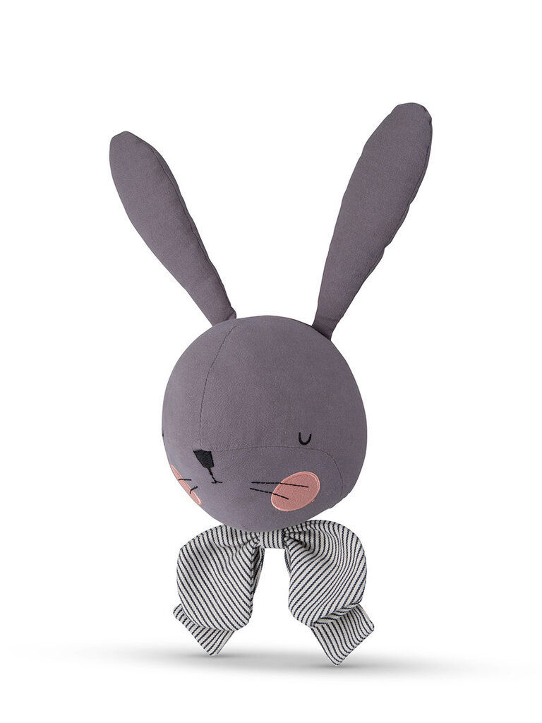 Picca Loulou Rabbit Robin Head Grey - 32 cm