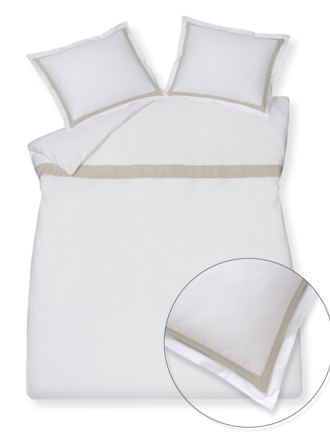 Vandyck Dekbedovertrek Purity Capri White Vandyck Dekbedovertrek Purity Capri White