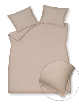 Vandyck Dekbedovertrek Pure 83 Ruffle, Blush Vandyck Dekbedovertrek Pure 83 Ruffle, Blush
