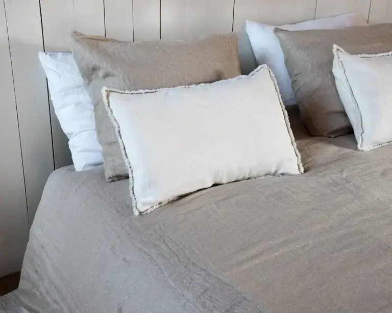 Passion For Linen Cushion Laura White Linen 40x60cm