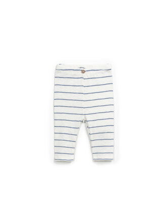 Play Up Striped Rib Legging-Sea