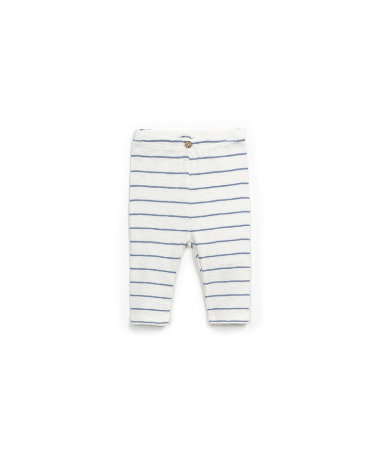 Play Up Striped Rib Legging-Sea