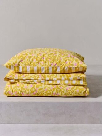 Essenza Petite Berry Duvet cover-Lemon Yellow Essenza Petite Berry Duvet cover-Lemon Yellow