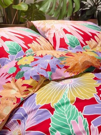 Essenza Flower fling Duvet cover-Bright white