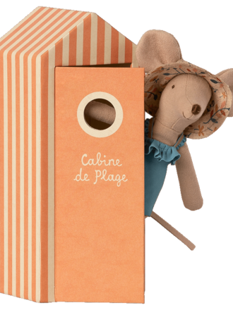 Maileg Beach Mice, Mum In Cabin De Plage