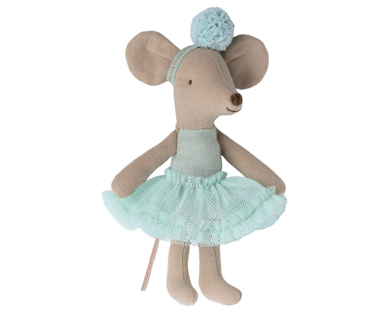 Maileg Ballerina mouse little sister Light Mint