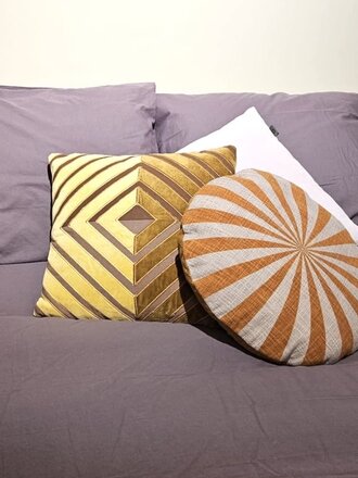 Bloomingville Fetima Cushion Yellow Cotton 45x45cm