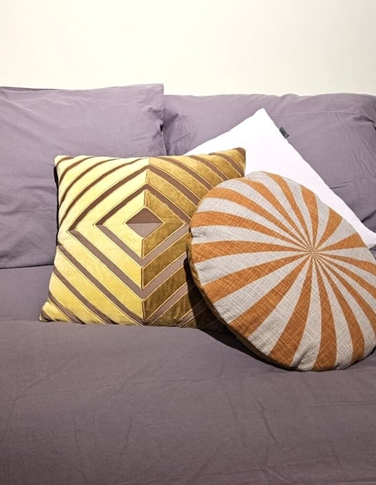 Bloomingville Fetima Cushion Yellow Cotton 45x45cm