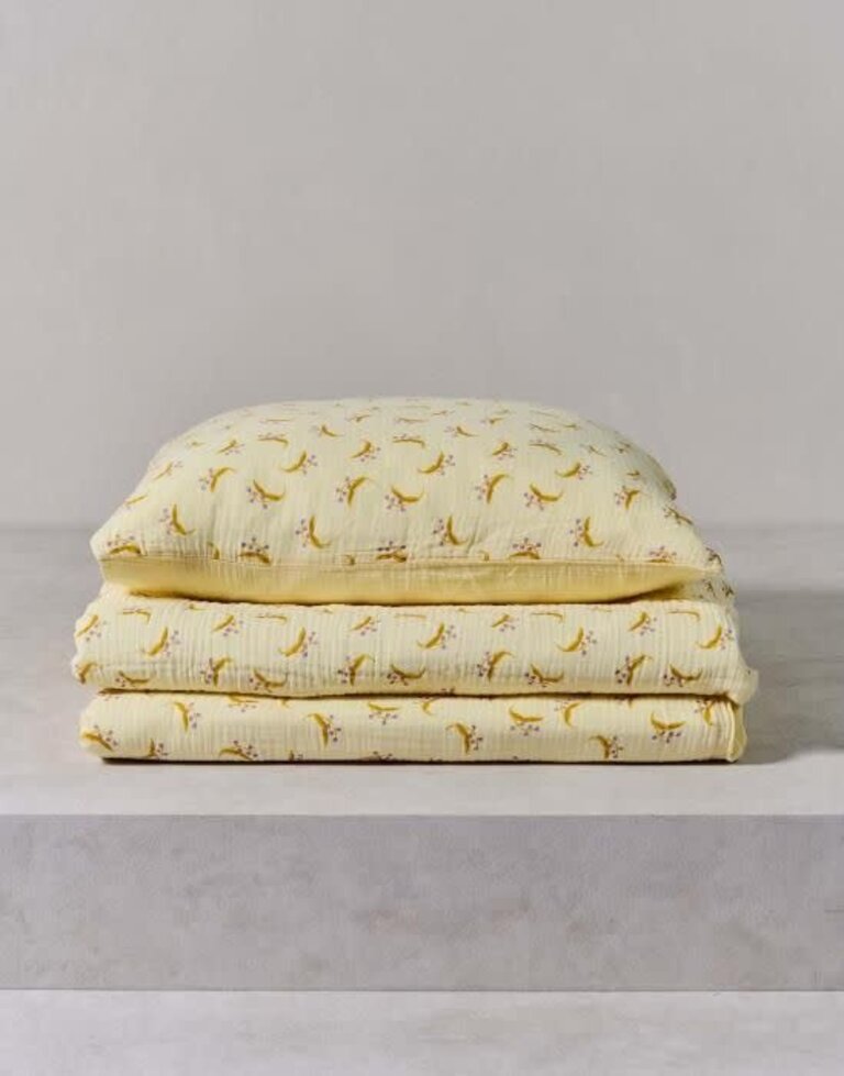 Essenza Lily melody Duvet cover-Lemon Yellow