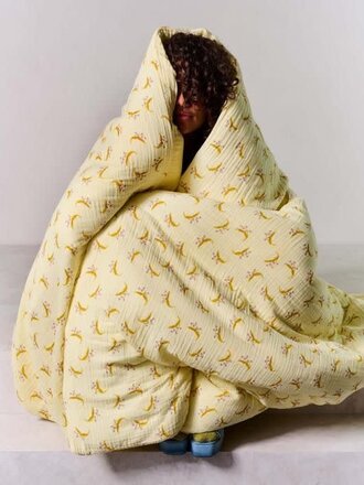 Essenza Lily melody Duvet cover-Lemon Yellow