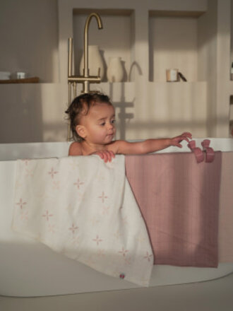 Lodger Swaddler 3-pack Solid Matcha, Rose