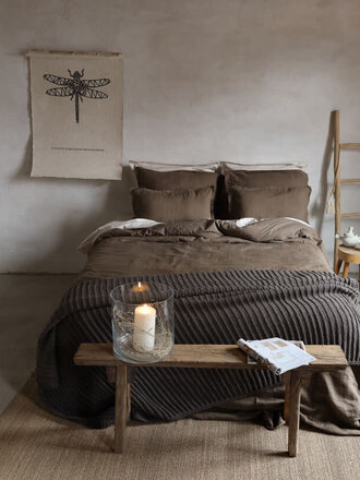 Passion For Linen Dekbedovertrek Remy Dark Brown