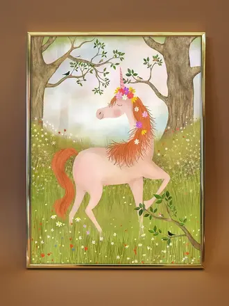 Getekenddoorzusje Unicorn Poster 21x30cm