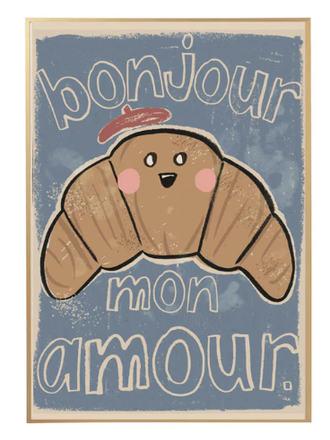 Studioloco Studio loco Poster Croissant 50 x 70 cm