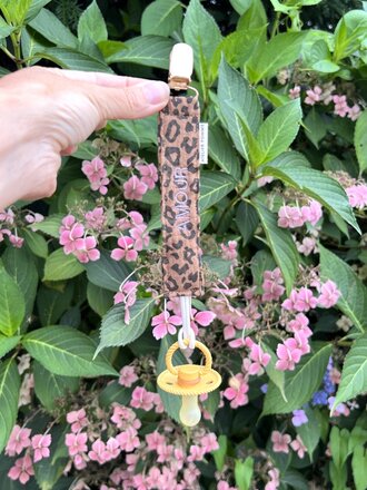 Atelier Pomme Keep-it-close speenkoord Leopard-Amour