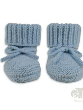 Lodger Slipper Merino Wool Blue Fogg