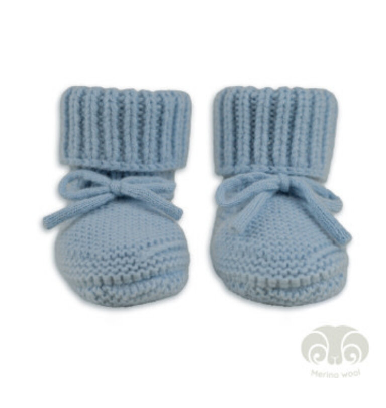 Lodger Slipper Merino Wool Blue Fogg