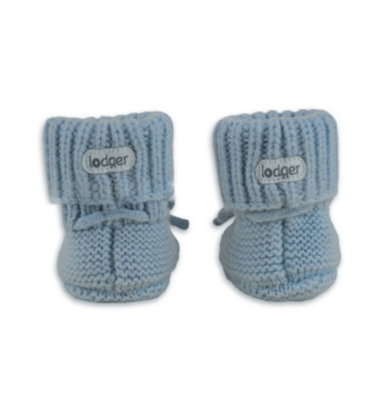 Lodger Slipper Merino Wool Blue Fogg