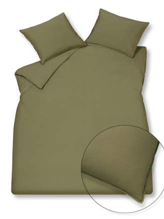 Vandyck Dekbedovertrek Washed Cotton Martini Olive Vandyck Dekbedovertrek Washed Cotton Martini Olive